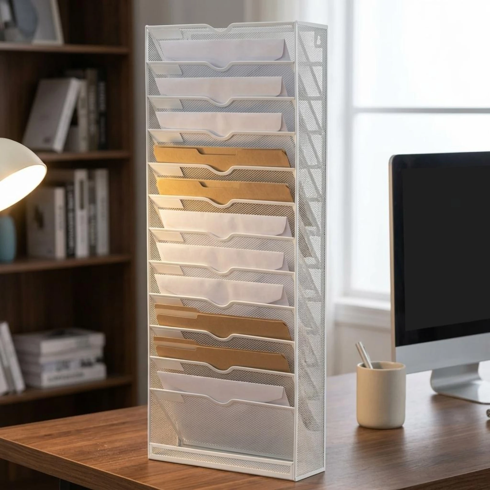 13-tier-file-rack-painted-finish-metal-mesh-file-organizer-vertical-tray-organizer-airflow-design-office-storage-sturdy