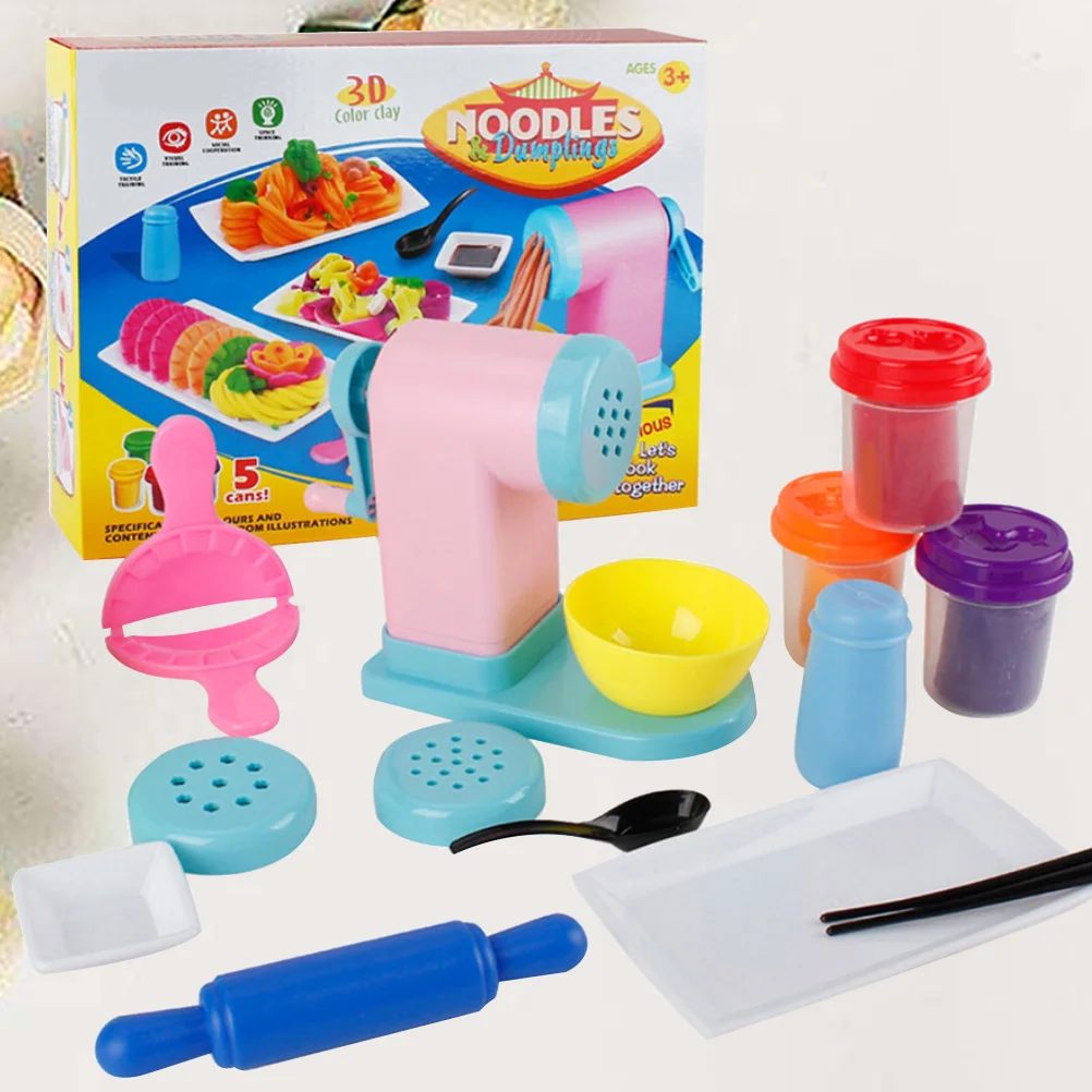 1 Zestaw Maszynki do Plasteliny Pasta 3D Kolorowa Masa do Modelowania Zestaw do Tworzenia Makaronu dla Dzieci Kreatywny Edukacyjny Nowatorski Zabawny