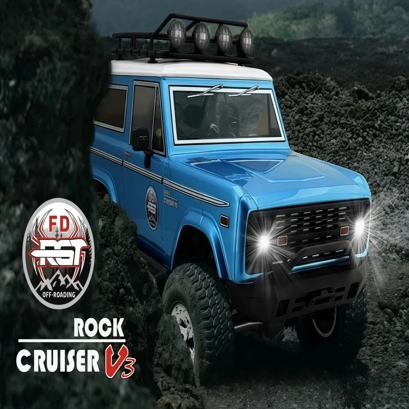 

Rgt Ruitai 1/10 Cruiser с полным приводом, имитация альпинистского автомобиля, профессиональный радиоуправляемый внедорожник с дистанционным управлением, 136100v3-Fd
