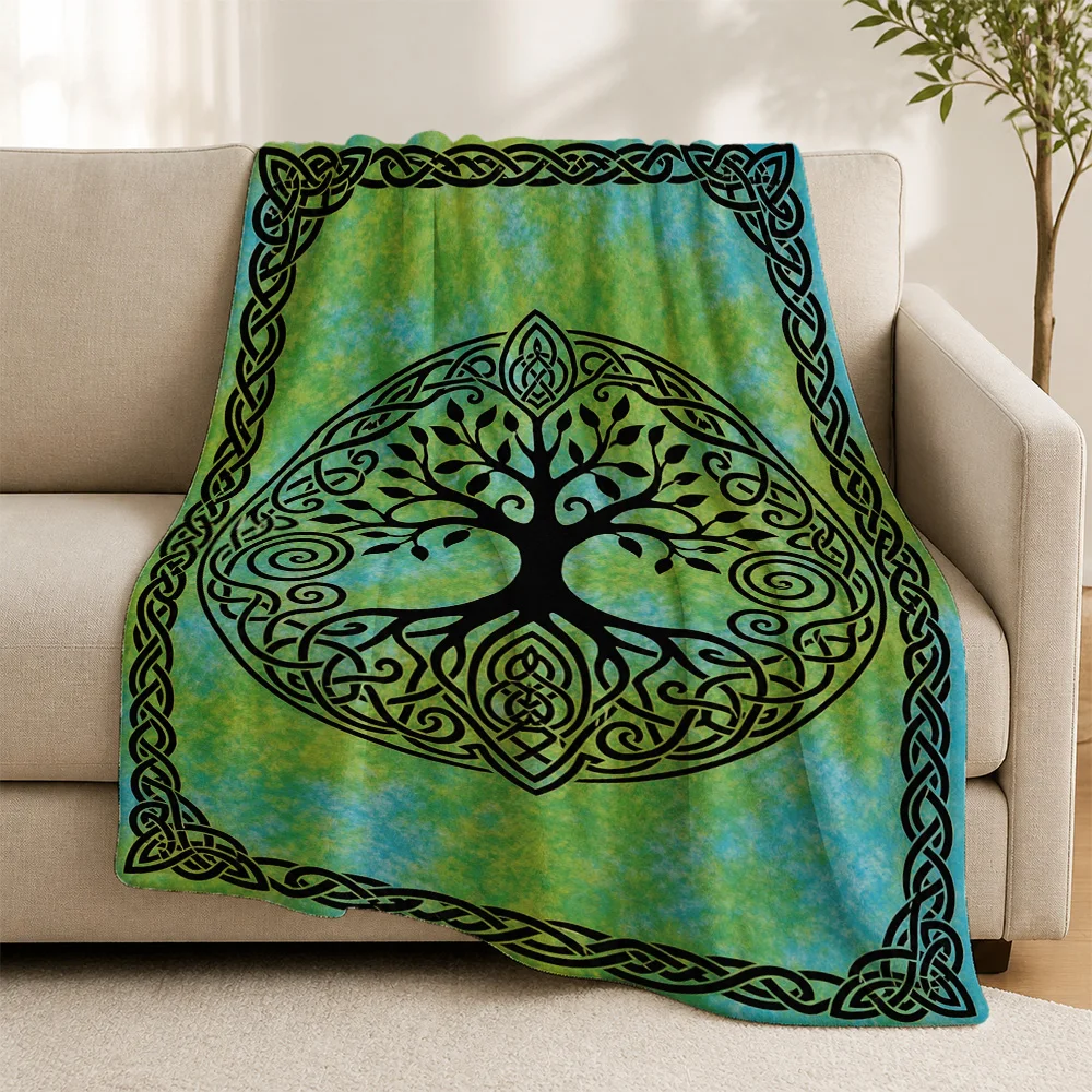 Boho Bohemian Tree of Life Sofa Throw Blanket Tapestry Decorative Cushion Cover Accent Living Room Home Decor Gift