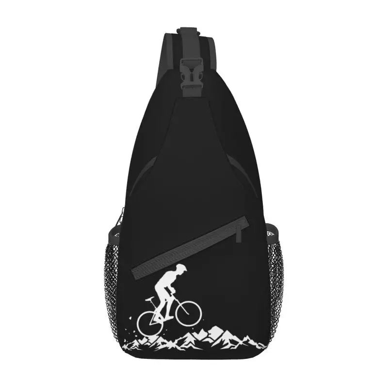 Mochila informal para bicicleta de montaña MTB para hombre, bandolera para el pecho, mochila de hombro para viaje