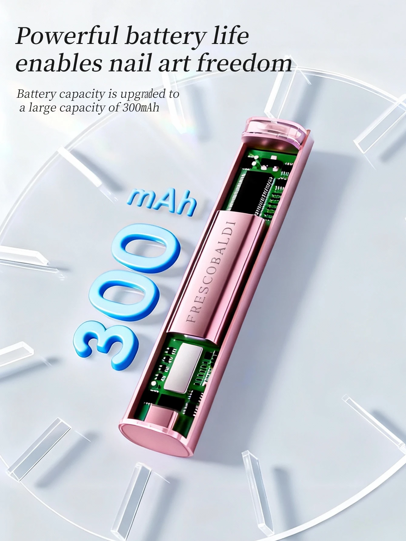 เครื่องอบเล็บเจลแบบพกพาขนาดเล็ก 1 ชิ้น พร้อมหน้าจอแสดงผลในตัว ใช้กับเล็บเจล, ไฟเล็บขนาดเล็ก, โคมไฟเล็บ LED แบบพกพา