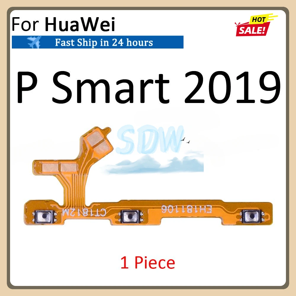 Power ON OFF Mute Switch Control Key Volume Button Flex Cable For HuaWei P Smart S Z Pro Plus 2018 2019 2020 2021 Parts