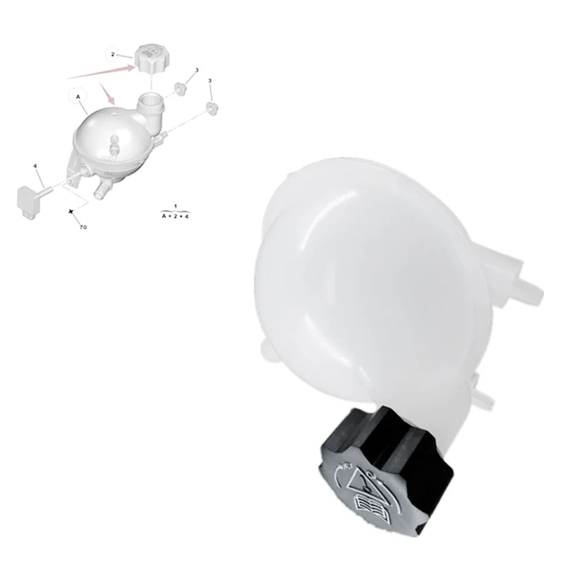 The Engine Degassing Tank 1323AJ Auxiliary Kettle For 308CC 308SW For Citroen C4-A67F