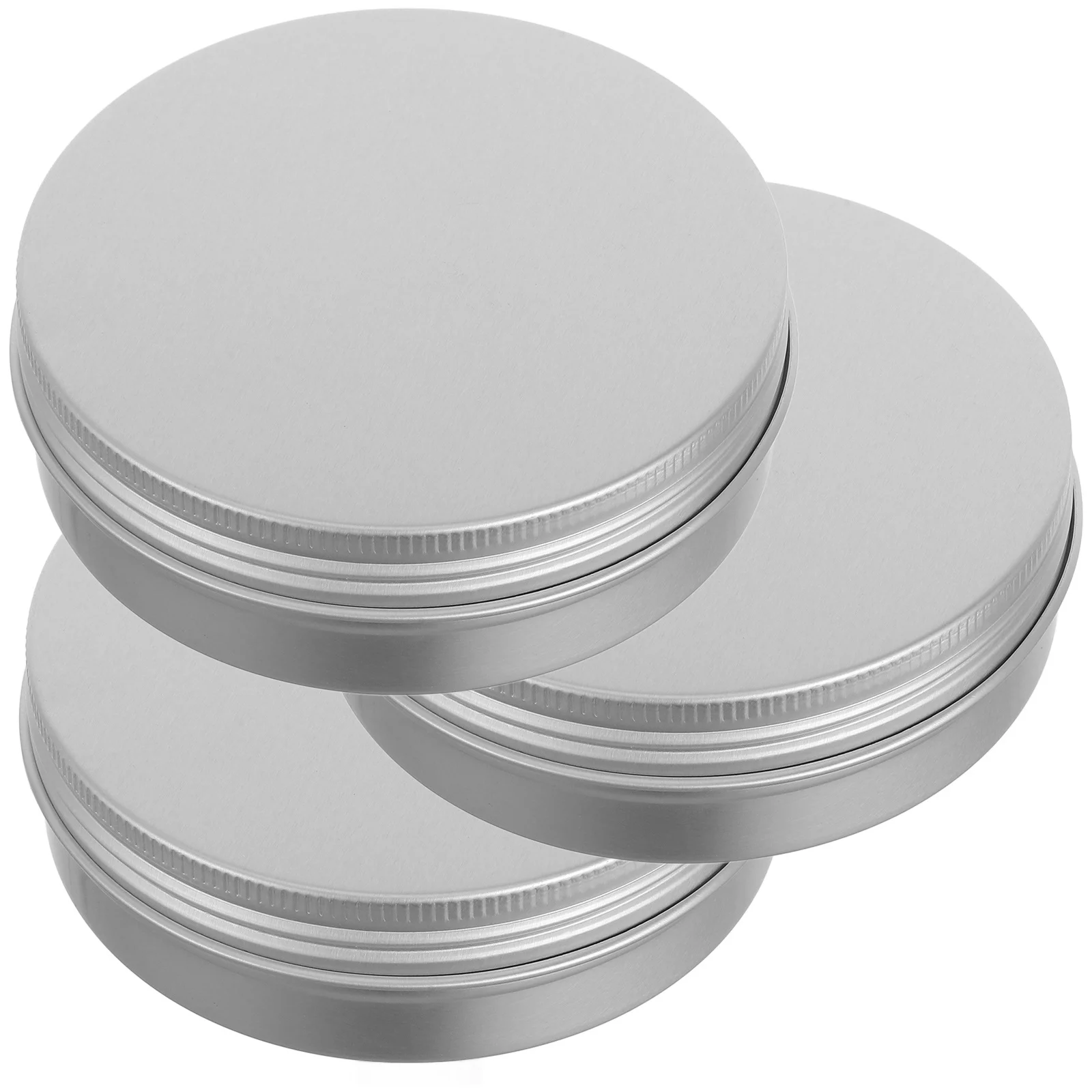 3 szt. Aluminiowe Pudełka Srebrne z Wyjmowaną Pokrywką na Mydło Kąpielowe Zapachowe Ręcznie Robione Przechowywanie Mydła Podróżne Etui na Mydło Organizery Łazienkowe