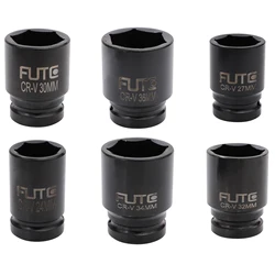 3/4 Inch Drive Deep Impact Sockets Metric Air Pneumatic Socket Wrench Head 24-36mm Standard Durable Car Auto Truck Repair Tools