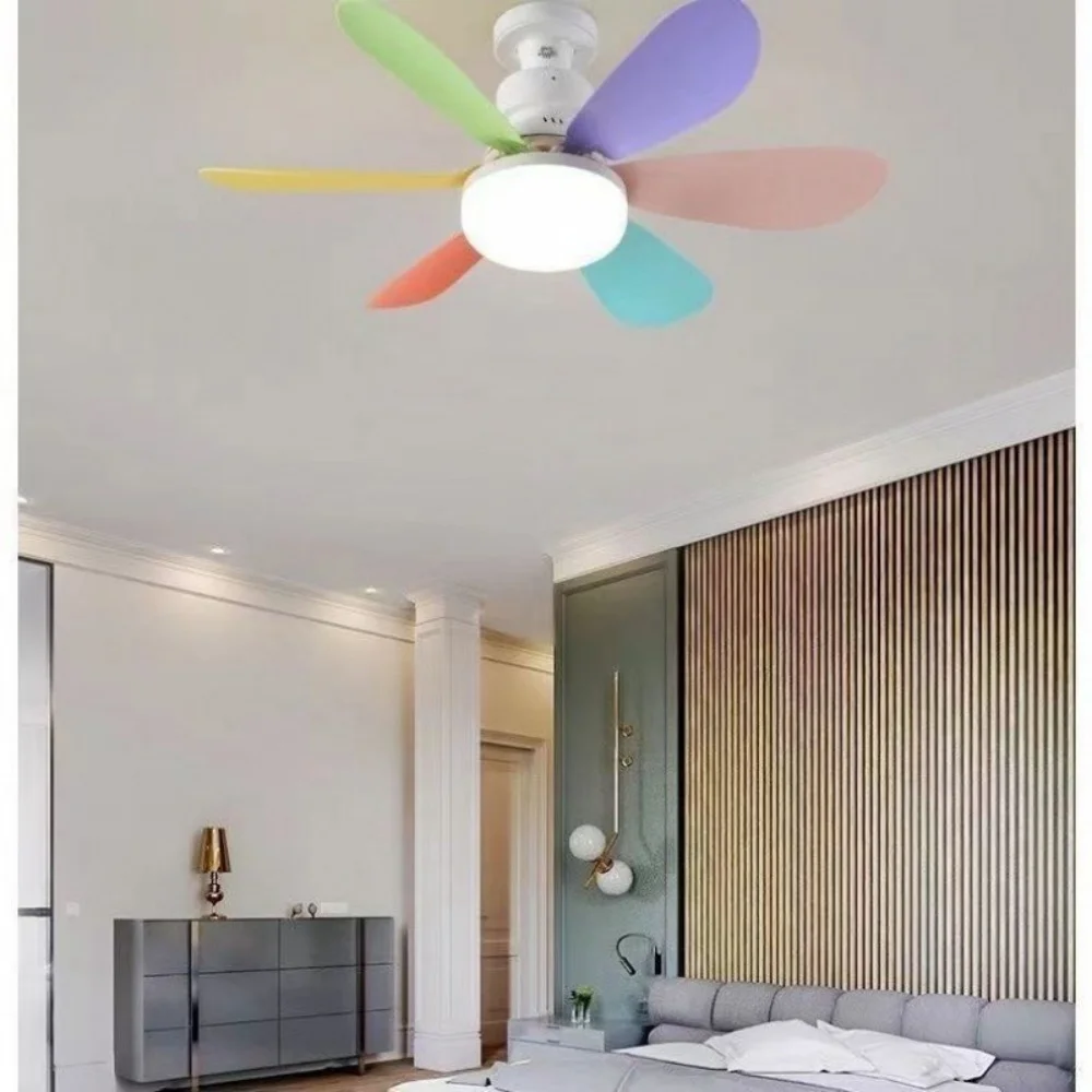 

Ventilador de techo con luz LED E27 con Control remoto inalámbrico, reemplazo de ventilador de techo para dormitorio, sala de