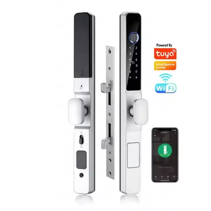Keyless Lock Waterproof Security Wifi Tuya App Smart Aluminum Door Lock With Fingerprint