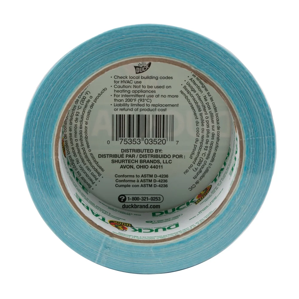 3 팩 아쿠아 덕트 테이프 다목적 고강도 접착 공예 테이프 쉽게 찢어지는 내구성 실내 실외 사용 각 20 야드