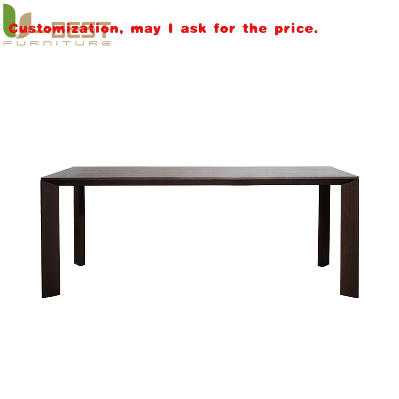 

Custom.U-Лучший итальянский минималистичный большой настольный светильник из цельного дерева, роскошный современный двухместный компьютерный стол для домашнего офиса