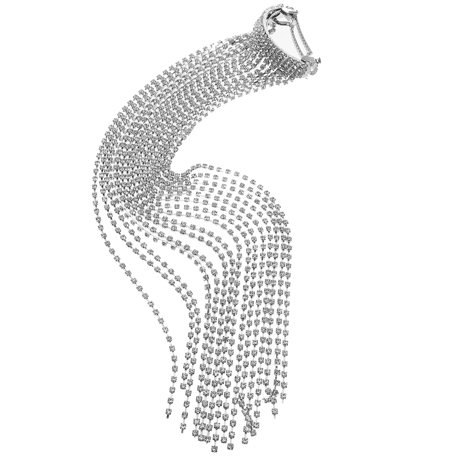 

Tassel Rhinestone Chain Hair Clip Braids Headband Hair Jewelry for Weddings Parties Everyday Wear Pirate Costume