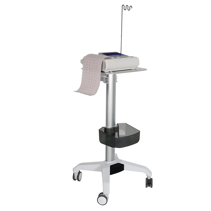 Medical Apparatus Trolley Hospital Trolley with Aluminum Alloy Silent 3-inch Wheels 5-year Warranty
