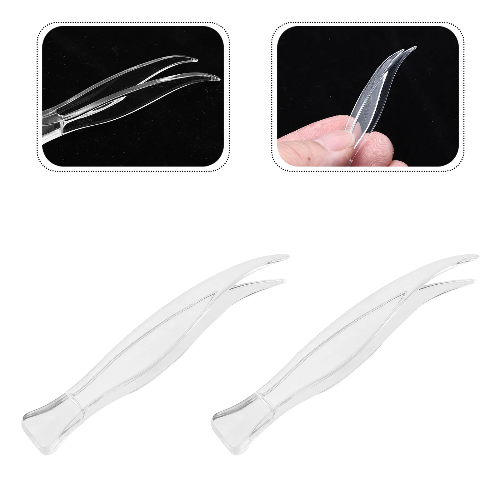 25Pcs Plastic Makeup Tweezers Portable Lightweight Weight Clips Pallet Balances Eyelashes Mask Removal Tool Weight Tong