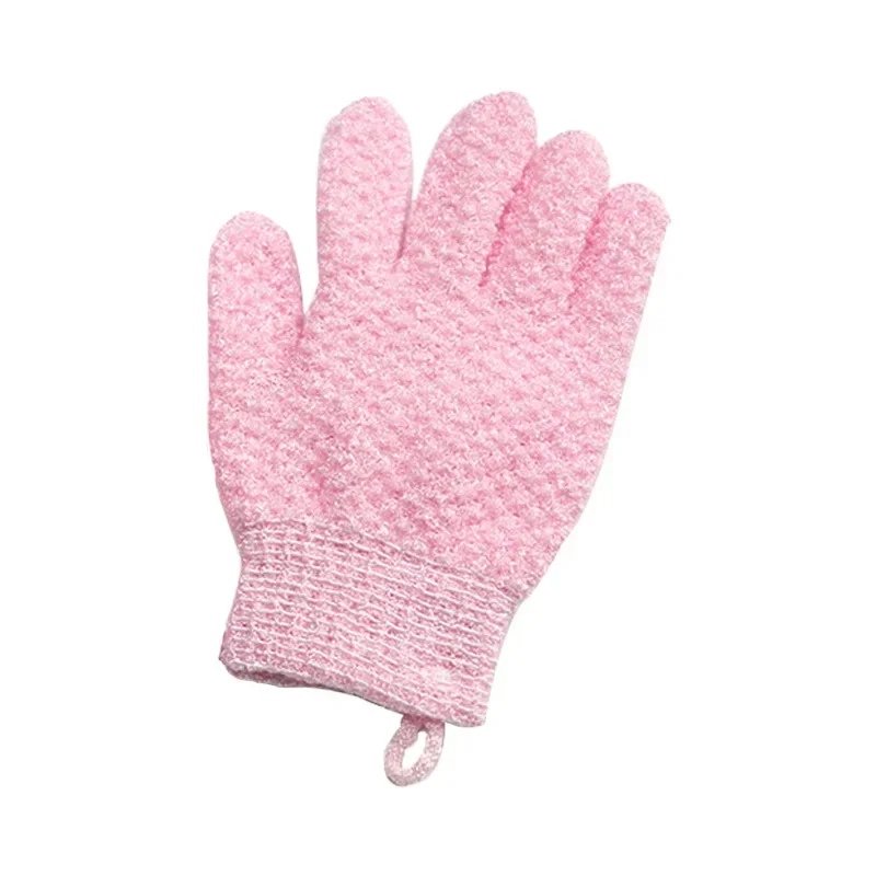 دش التقشير قفازات حمام دش الغسيل للاستخدام اليومي لوازم الحمام 1 قطعة قفازات إسفنجة تدليك الجسم