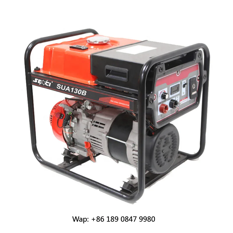 【Hot】 Portable Gas-oline Generator 5kw Welding Machine DC 200A Gasless Welder for Welding Works