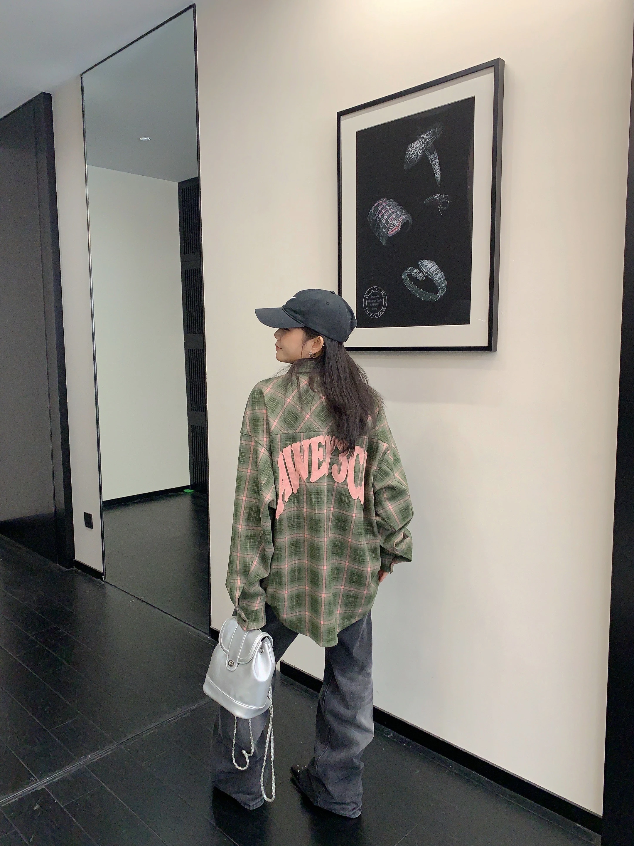 

Рубашка женская свободного кроя в стиле ретро с длинным рукавом, вышивкой и пэчворком, весенняя, с узором в горошек, открытый кардиган для стройнящего эффекта