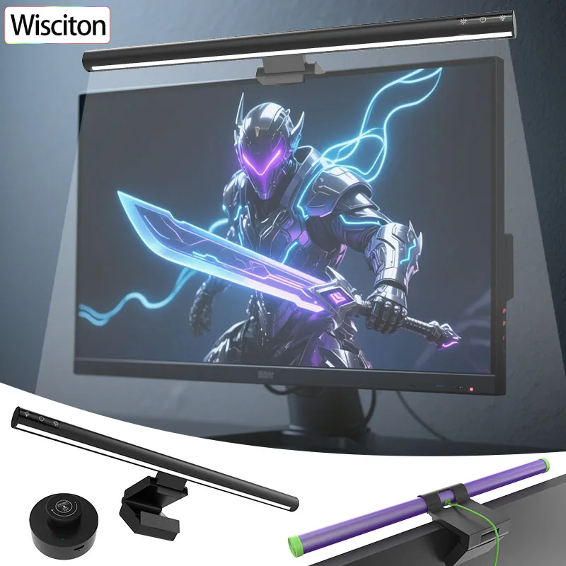 

Computer LED Monitor Light Bar controller Monitor Strip Lighting Work Game Learning Reading Table Light Strip Atmosphere Lamp