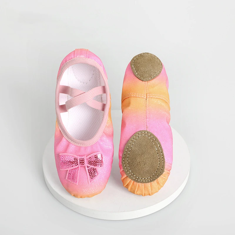 Professional Childrens Dance Female Soft Bottom Cat Claw Non Strap Versatile Ballet Form Yoga Performance Dance Shoes