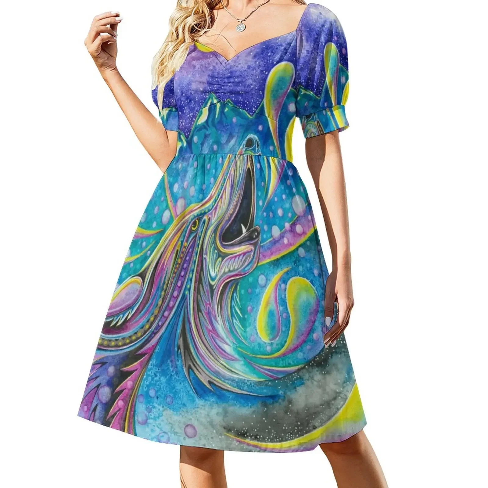 

Sprit of the Wolf Short-Sleeved Dress Prom gown summer dresses for women 2025 long dress women