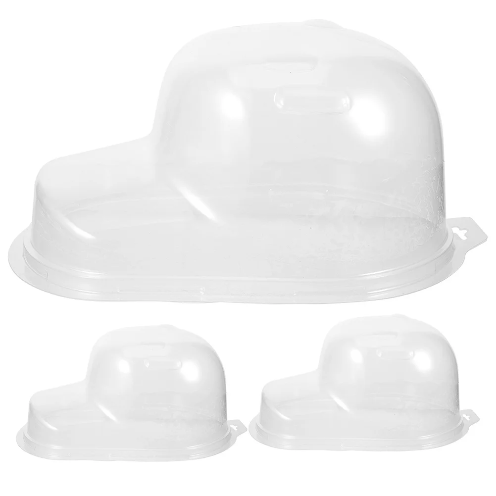 

3Pcs Baseball Cap Display Case Clear Plastic Hat Holder Baseball Cap Storage Box Travel Hat Shaper Organizer Hats Shaper