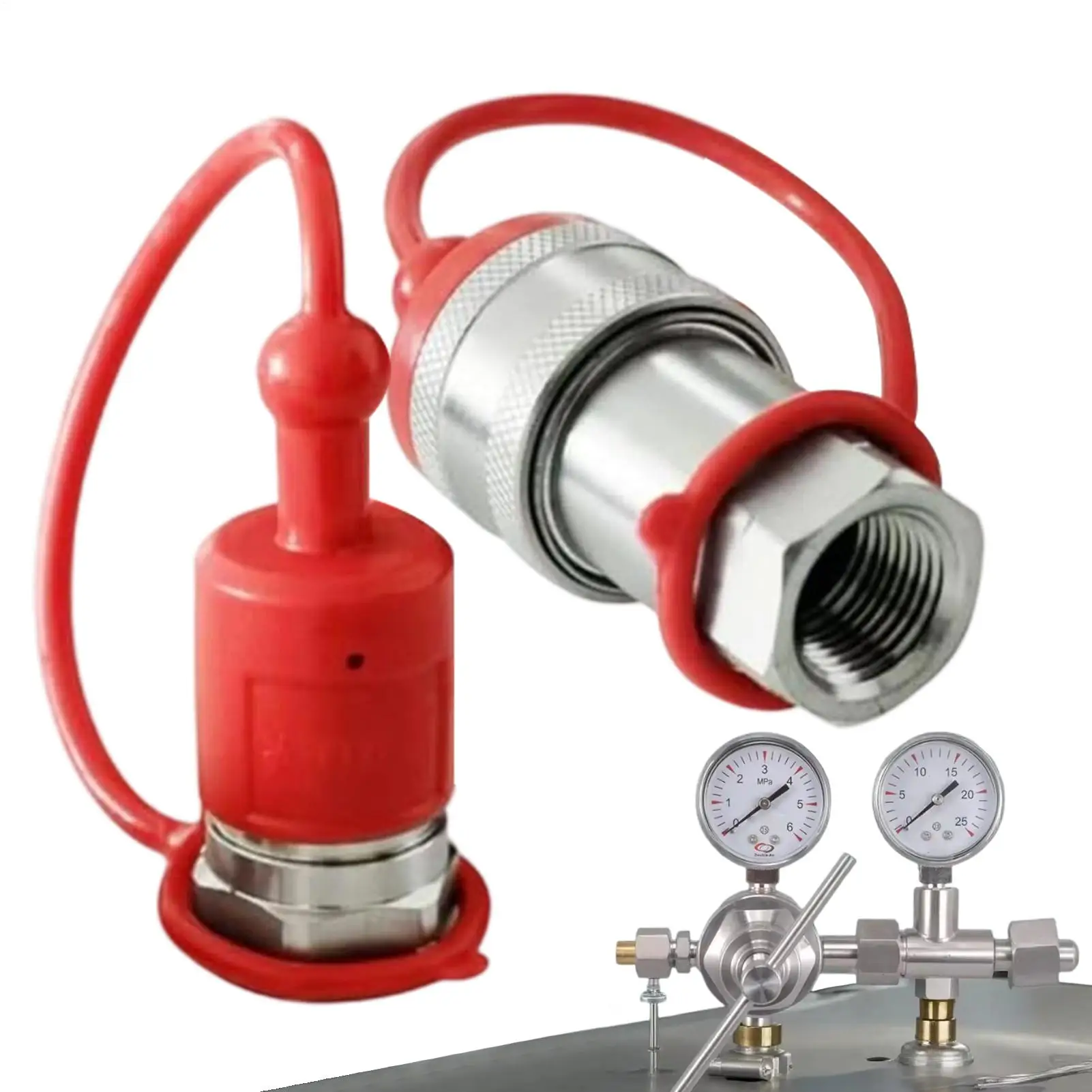 

1 комплект гидравлического быстроразъемного соединения 1/2 NPT ISO7241-A гидравлические быстроразъемные фитинги с пылезащитными колпачками муфты