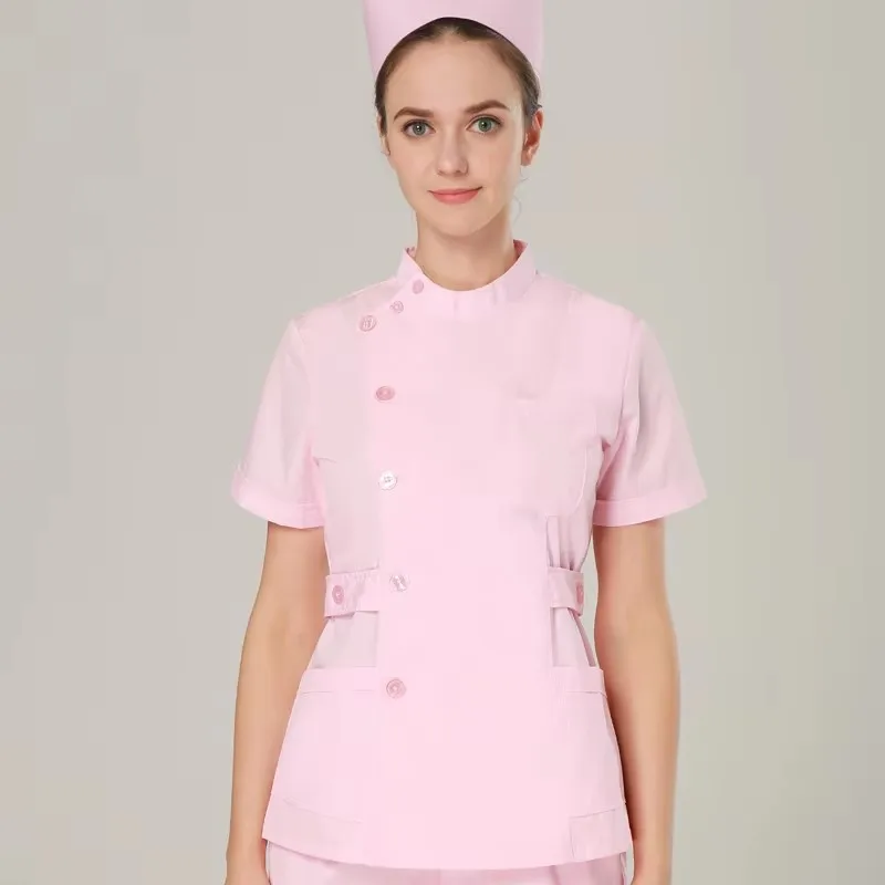 Uniformes de travail d'infirmière avec logo personnalisé, ensembles de gIslande, clinique de dentiste abordable, hôpital pour animaux de compagnie, été, livraison gratuite, 2025