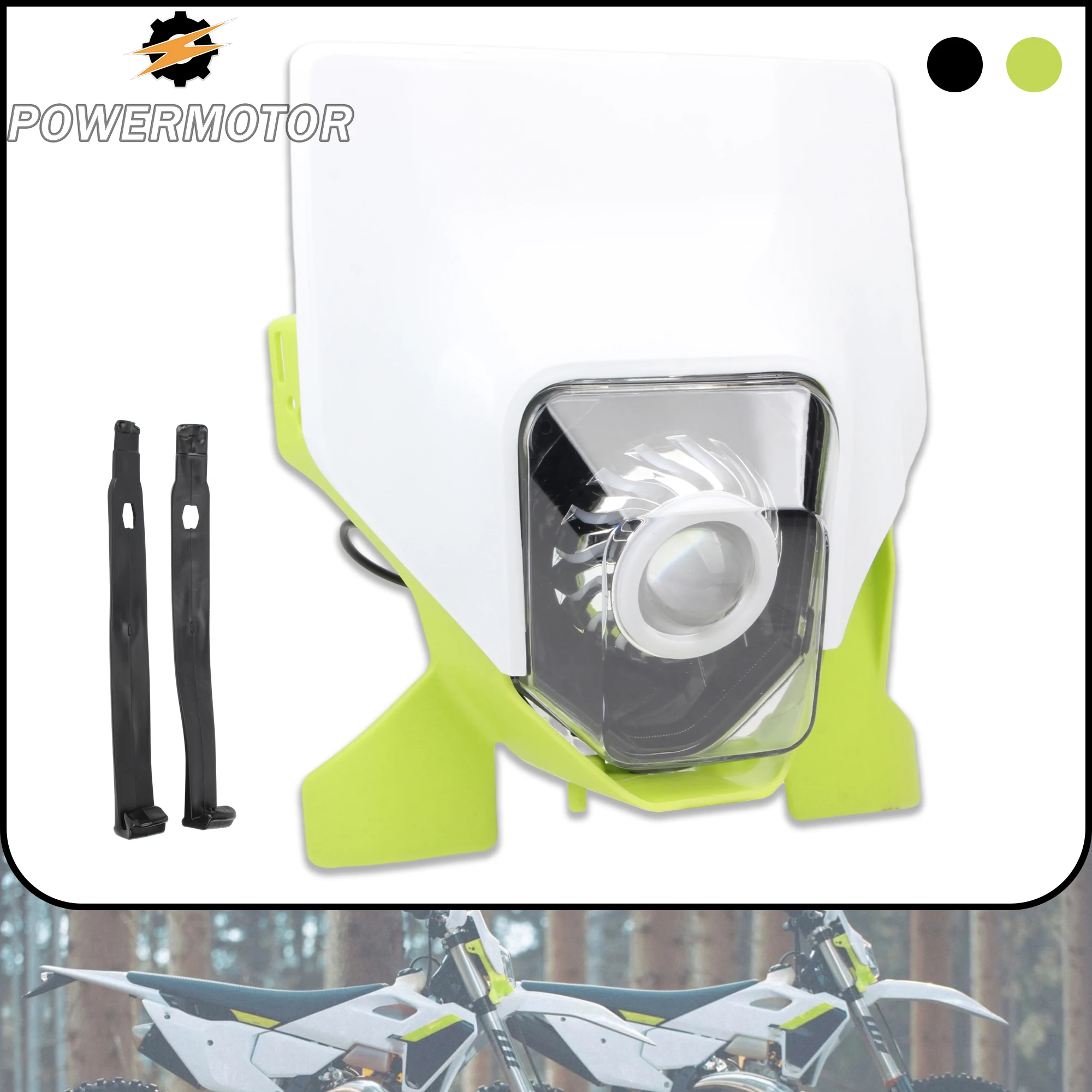 

Enduro Motorcycle LED Headlight Fairing for Husqvarna FC FE TC TE 125 300 300i 250 450 700 Motoland BSE DirtBike HeadLamp Parts