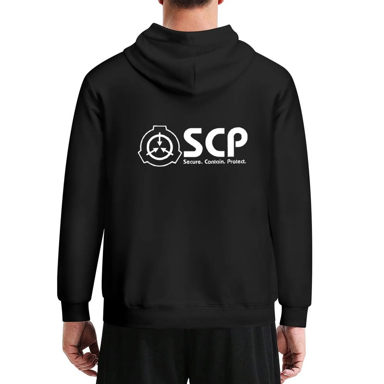 

SCP foundation logo Hoodie mens clothes autumn blouse mens designer clothes japanese hoodie