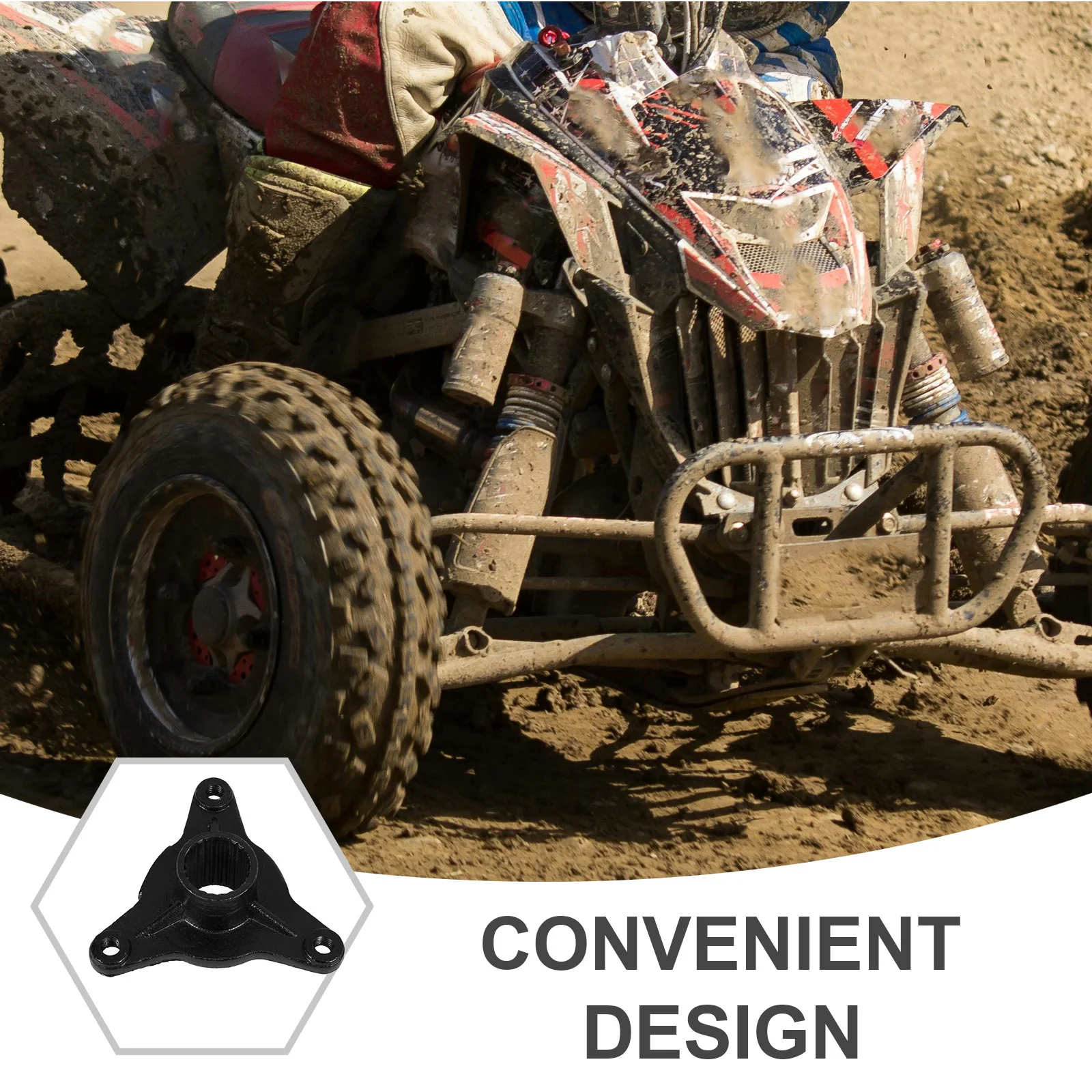 フロント用ゴーカート ATV ホイールハブアセンブリ耐久性のある交換部品 ATV アクセサリーと互換性のあるホイールリムハブ