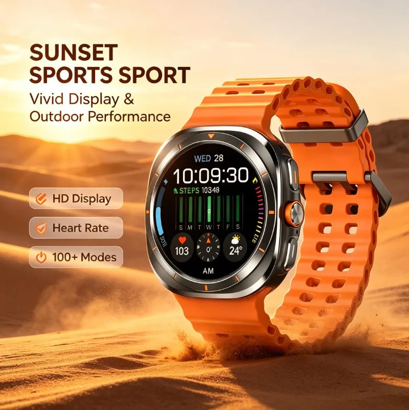 

2026 W7 Waterproof Sports Smart Watch, Sleep Monitor, Real-Time Heart Rate & Blood Pressure Fitness Tracker