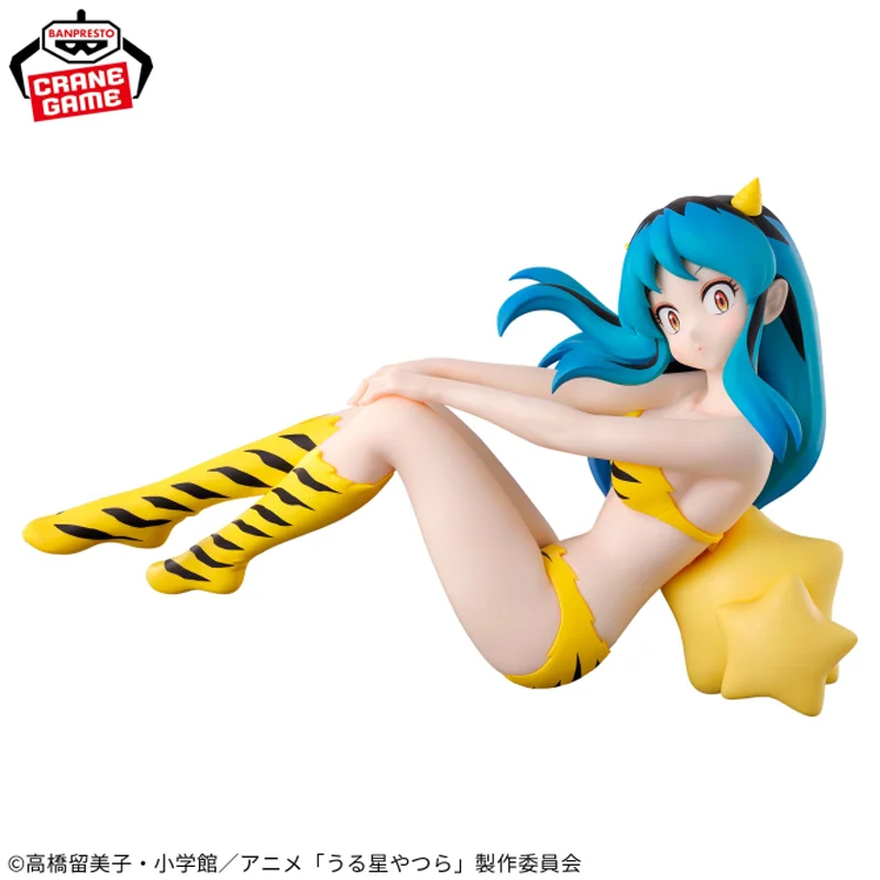 حقيقية الأصلي بانداي بانبريستو Urusei Yatsura الاسترخاء الوقت لوم 4 الجلوس الموقف دمية أنيمي نموذج لجسم سطح المكتب زخرفة اللعب
