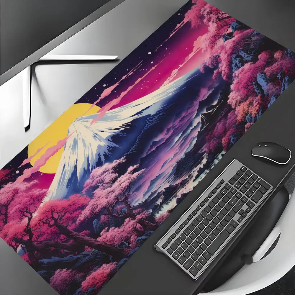 

Digital art of Mount Fuji pattern Mouse Pad Desk Mat Gaming mat gamer pc accessories rubber anti-slip keypad expansion mousepad
