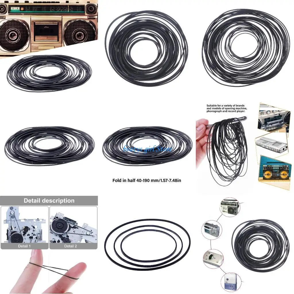 

Резиновые приводы C7AB 0,7 мм/1 мм для кассетных игроков магнитофон