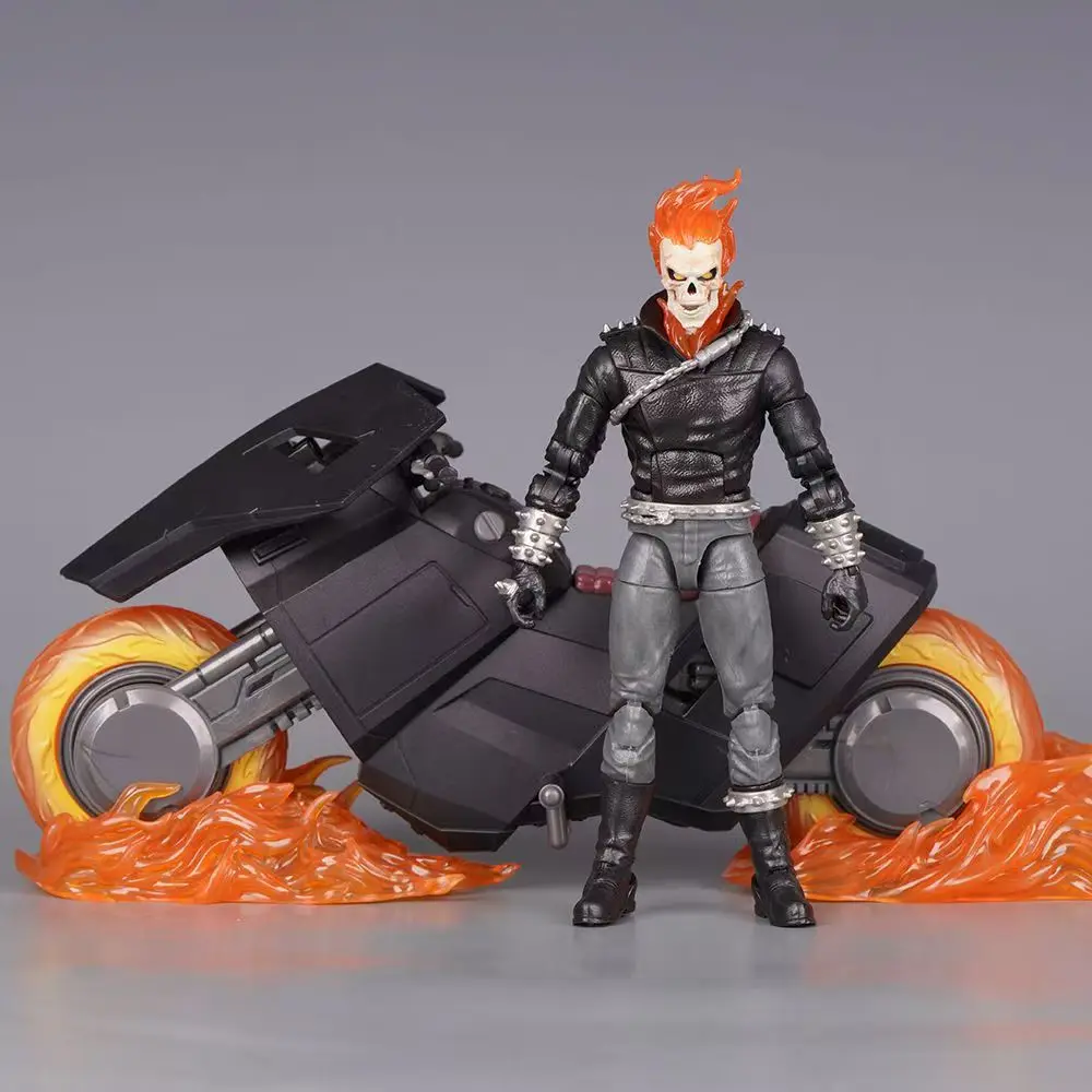 

Anime Ghost Rider PVC Action Figure Johnny Blaze Celebrating 85th Anniversary 6" Collection Model Statue Toys Holiday Gifts