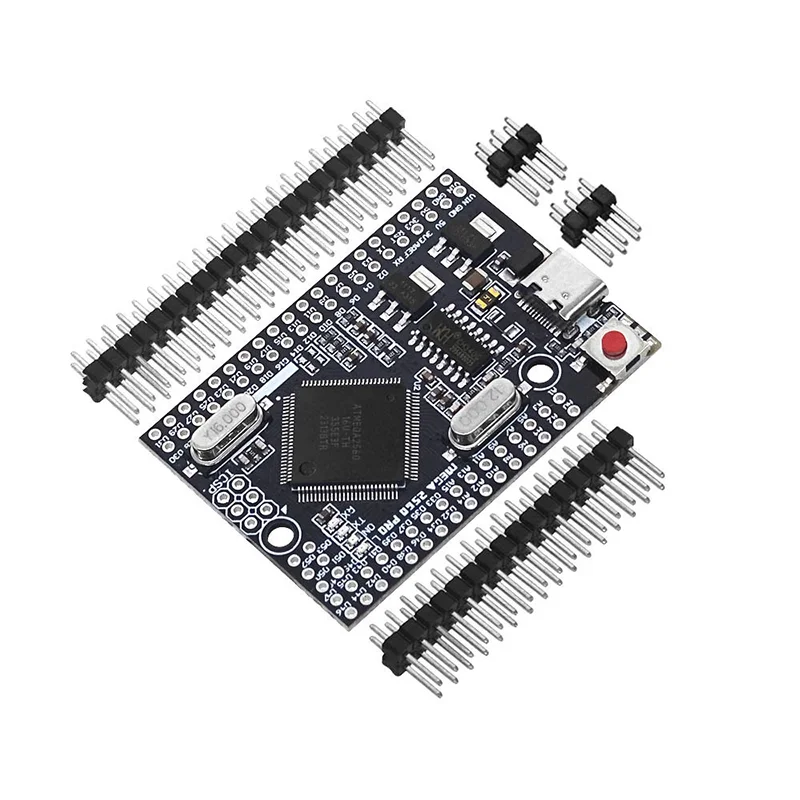 Mega2560 Mega 2560 PRO MINI 5V (Embed) CH340G ATmega2560-16AU MICRO TYPE-C with male pinheaders Compatible for arduino Mega