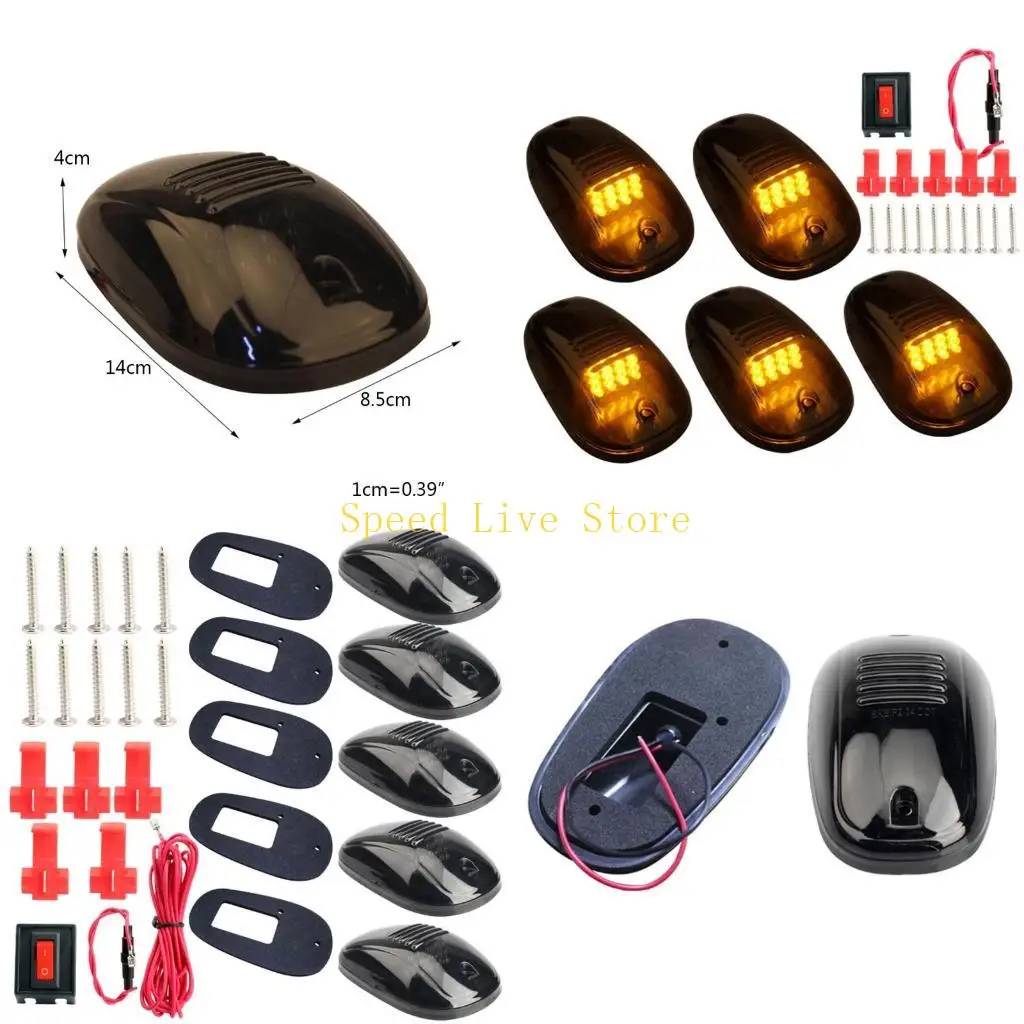 

547C Cab Marker Light Top Roof Running Lights 12LED Waterproof Warn Lamp For Car Lamp