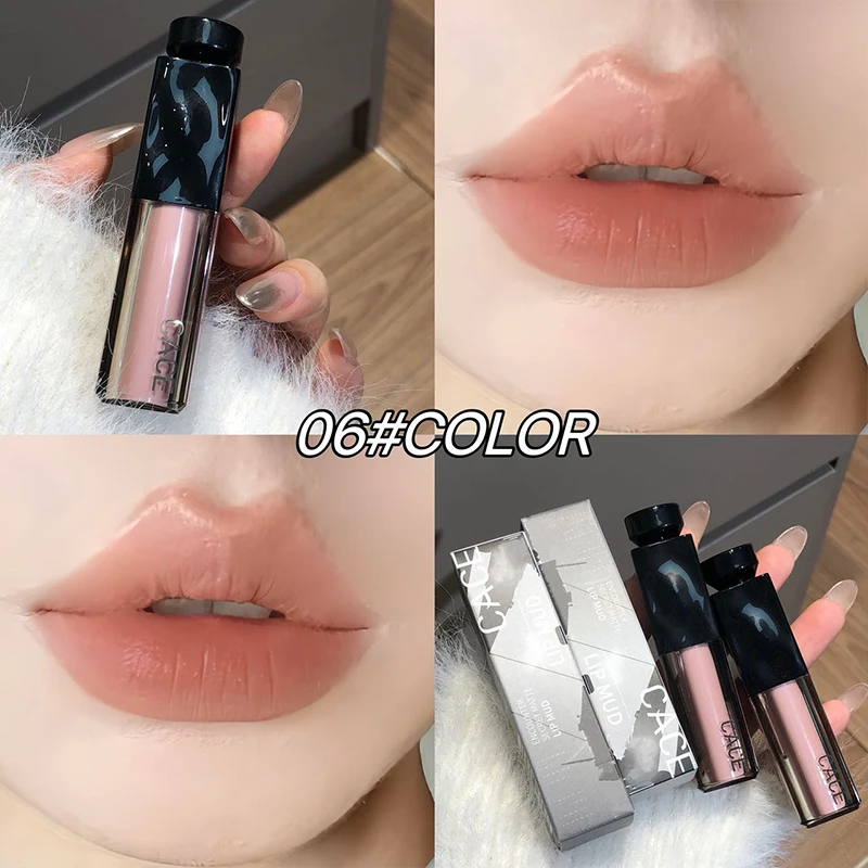 CACE boue à lèvres 6 couleurs brume velours nu liquide rouge à lèvres imperméable durable brillant à lèvres antiadhésif tasse Sexy rouge teinte à lèvres maquillage coréen
