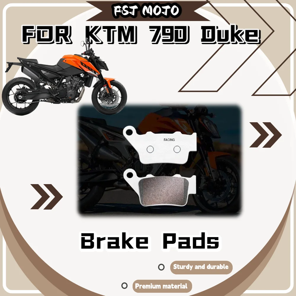 Plaquettes de frein en carbone pour KTM 790 Duke, à base de cuivre, en fibre de carbone, accessoires de freinage de moto durables et stables
