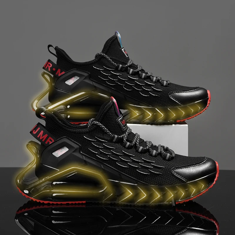 

Мужские кроссовки, новинка 2025, спортивная обувь с дышащей сеткой, амортизирующие противоскользящие повседневные кроссовки для фитнеса для мужчин