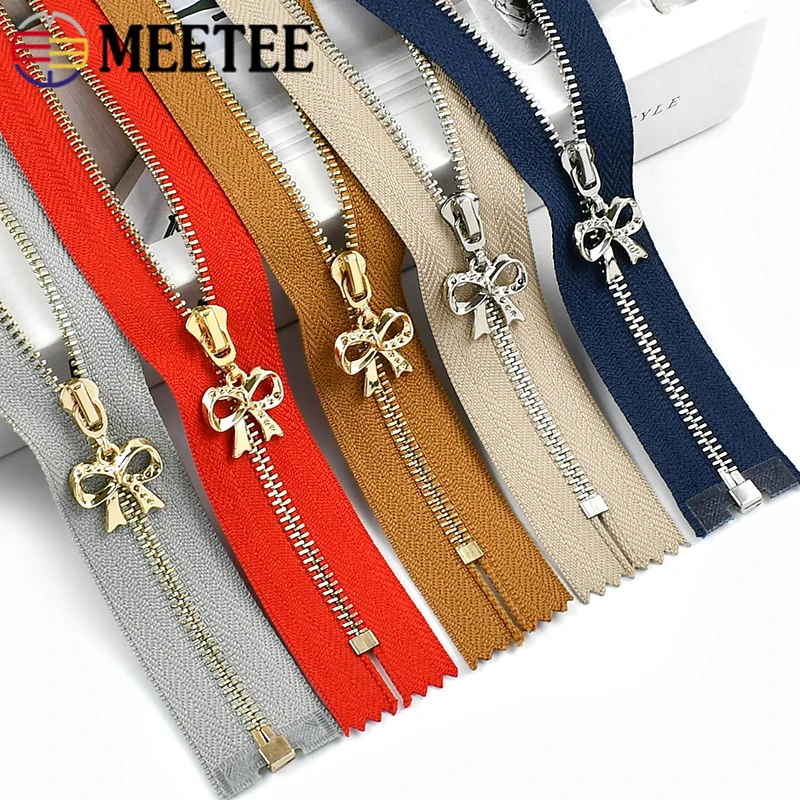 

5Pcs 3# Metal Zippers 15-70cm Close/Open End Zipper for Clothes Bag Jacket Pocket Zip Closure Repair Kit DIY Sewing Accessories