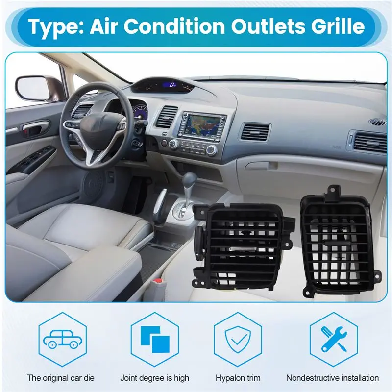 Air Conditioner Vent Outlet AC Vent Outlet AC Vent Outlet Grille For HONDA CIVIC-X59A - view 5