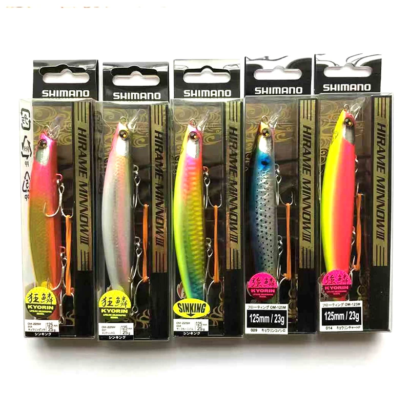 

Orignal Hirame Minnow iii 3 lure OM-125mm OM-225 Floating Sinking 23g 125mm 1pc