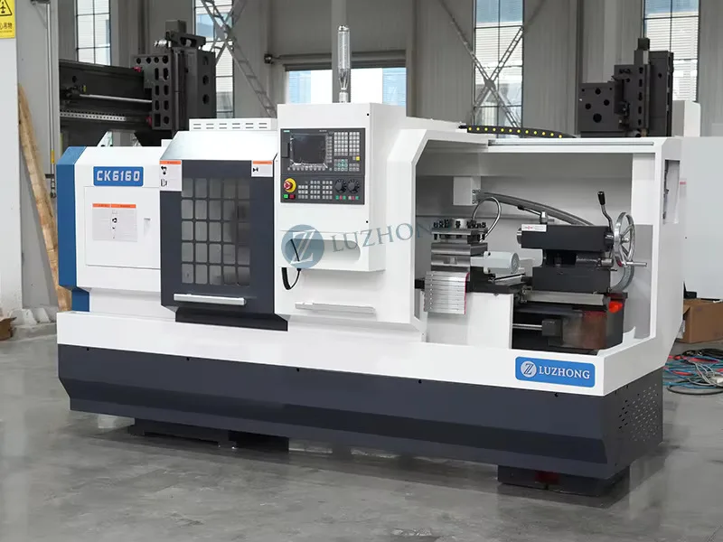 LUZHONG CK6160 CNC 1 Meter Horizontal Flat Bed Lathe Hine Automatic 220V New Condition Control System Light Duty Dubai