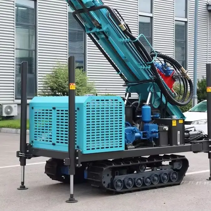 Customized Portable Rotary Well Rig System 300M Wheel Crawler Diesel Hot Sale Torque Drive Water Well Drilling Rig Machine