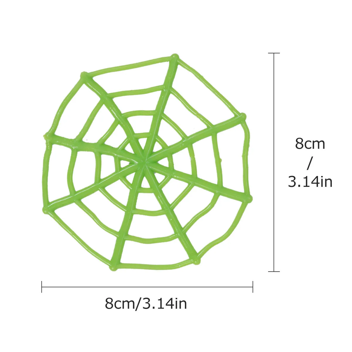40 pezzi di ragnatela colorata a tema scherzo per eventi di Halloween decorazione ragnatela di plastica raccapricciante per bambini interattivi