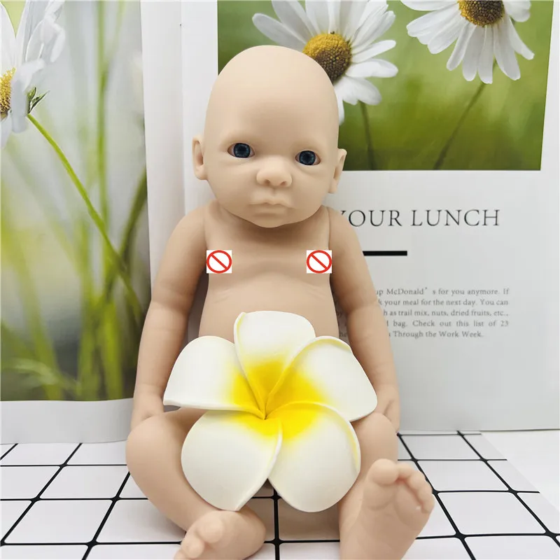 Latest Full Body Solid Silicone Blank toys Kit 11inch 28cm Boys and Girls Reborn Doll Kit Unpainted Reborn Dolls Pеборн Mальчик