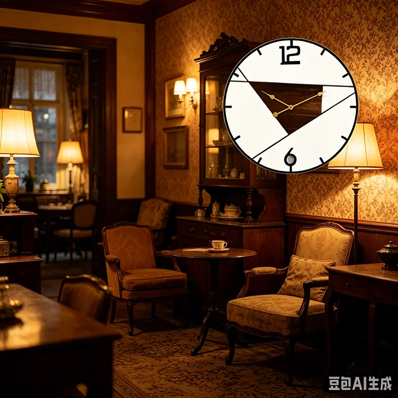 Round Fashion Wall Watch Interior Chinese Style Beauty Room Decor Professional Wall Clocks Vintage Reloj De Pared Home Design