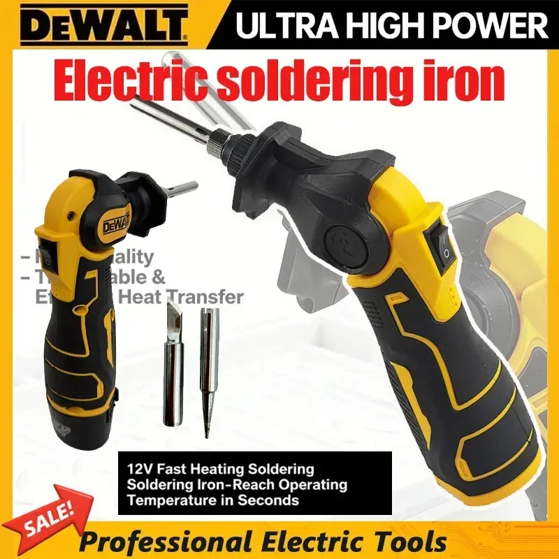 

Электрический паяльник Dewalt 12В, 30Вт, быстрый нагрев, регулируемая температура, инструмент для пайки