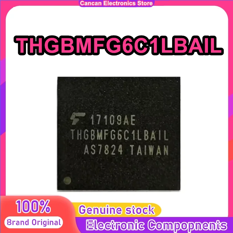 THGBMFG6C1LBAIL 8GB 5.0 version EMMC flash IC font library 0-10 New Original in stock