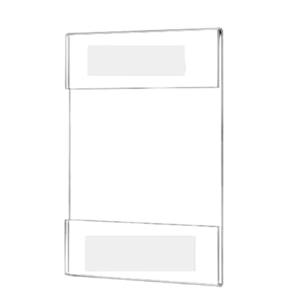 1Pc Acrylic Photo Frame No-punch Wall-Mounted Transparent Price Tag With Table Sign A4/A5/A6 Display Frame For Home Decoration